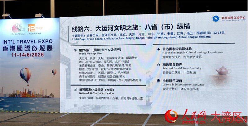 “一程多站”入境旅游精品线路。人民网实习生 张雨洁摄