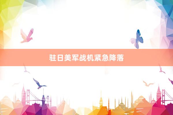驻日美军战机紧急降落