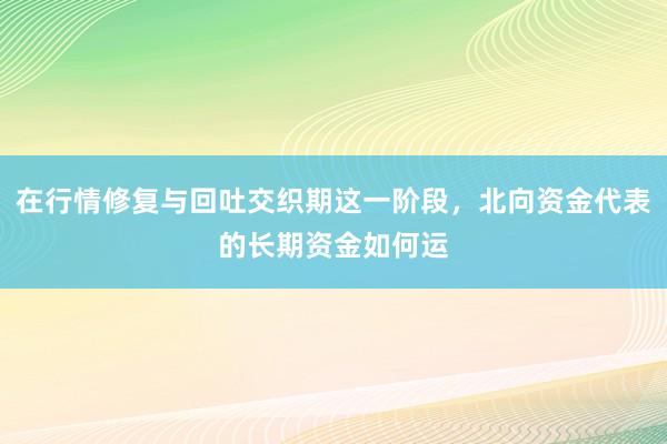 在行情修复与回吐交织期这一阶段，北向资金代表的长期资金如何运
