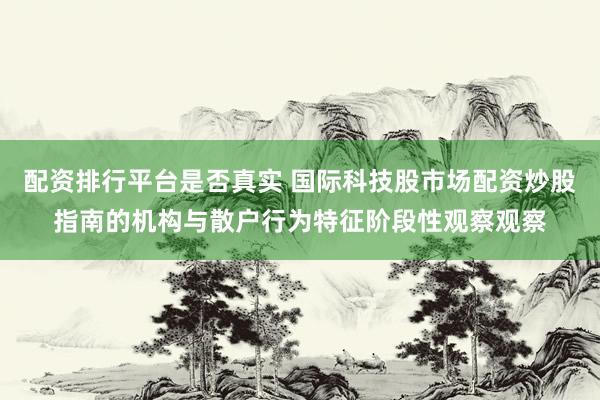配资排行平台是否真实 国际科技股市场配资炒股指南的机构与散户行为特征阶段性观察观察