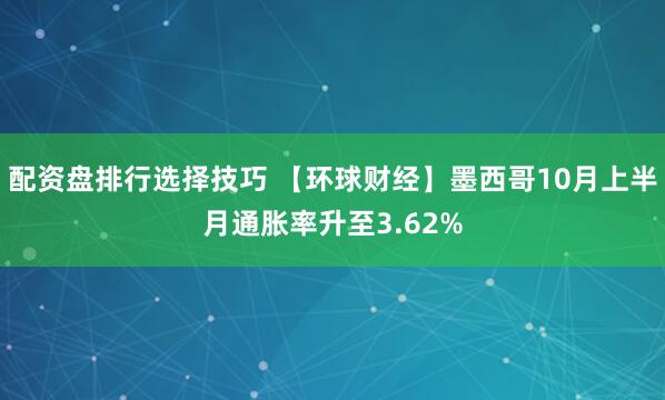 配资盘排行选择技巧 【环球财经】墨西哥10月上半月通胀率升至3.62%